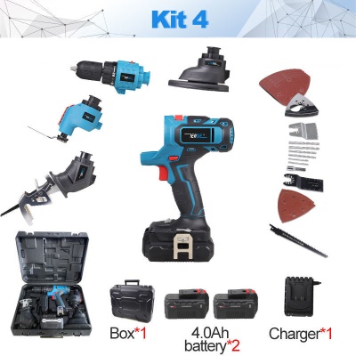 Ensemble combiné foreuse électrique rechargeable-lithium électrique 1/2 électrique
