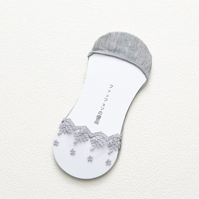 Chaussettes pour femmes dentelle filet découpé ouverture superficielle