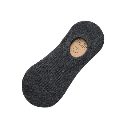 Chaussettes femmes bande verticale en silicone antidérapant à bouche peu profonde chaussettes en coton