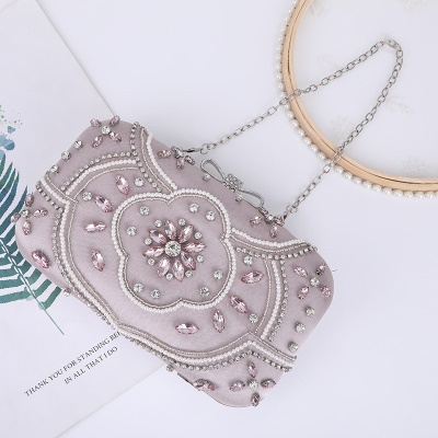 Sac de soirée pour femmes incrusté de perles diamantées