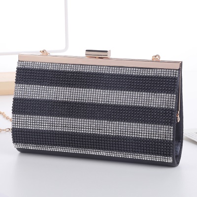 Sac de soirée pour femmes Flash Drill Single Shoulder Chain Acrylique