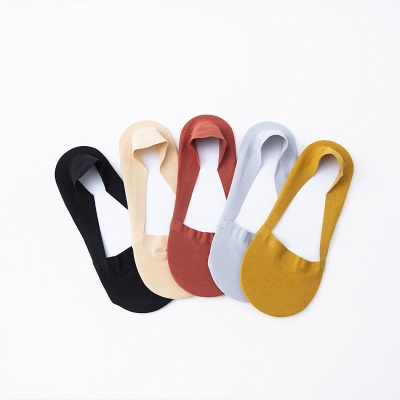 Chaussettes femmes bouche peu profonde en coton respirant