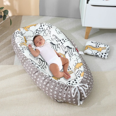 Lit bébé  coton portatif en satin