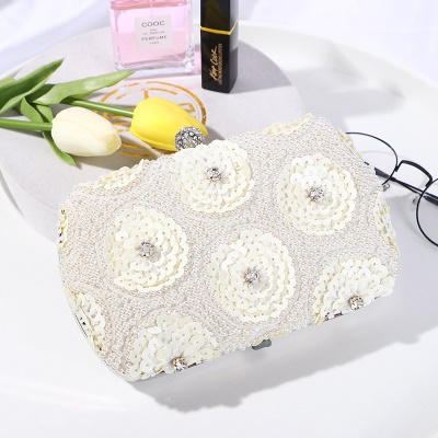 Sac de banquet à paillettes à la main