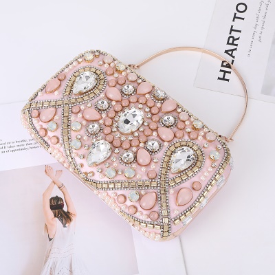 Sac de dîner pour femmes avec bandoulière avec diamants