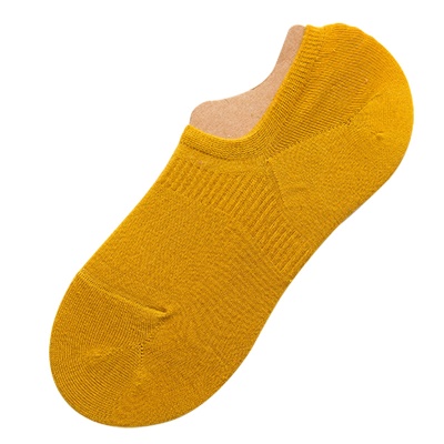 Chaussettes pour femmes bouche claire invisible couleur unie coton