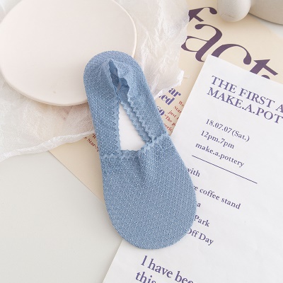 Chaussettes pour femmes bas et peu profond maille antidérapante