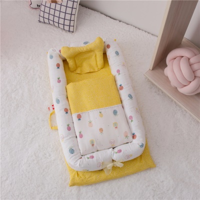 Lit bébé double fil coton avec couette éponge noyau coussin