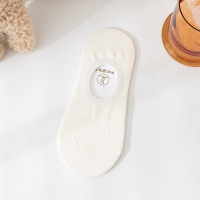 Chaussettes pour femmes respirantes Chaussettes en coton ourson