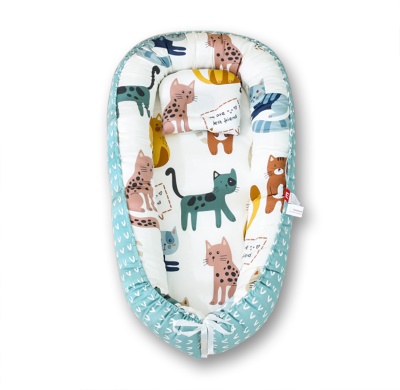 Lit bébé  coton portatif en satin
