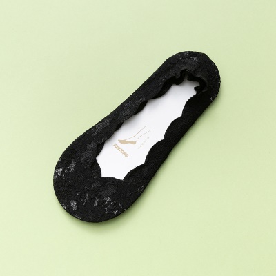 Chaussettes femme en dentelle silicone antidérapant et anti-chute talon