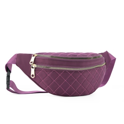 Sac banane brodé sac de poitrine à bandoulière de grande capacité