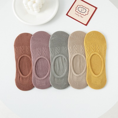Chaussettes femmes  respirant bas à bouche légère chaussettes en coton