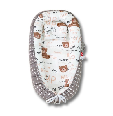 Lit bébé  coton portatif en satin