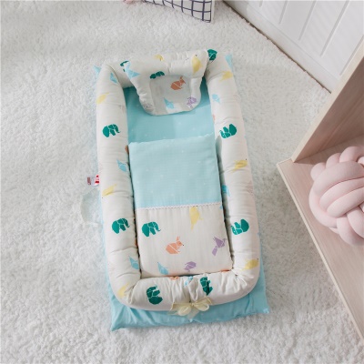 Lit bébé double fil coton avec couette éponge noyau coussin