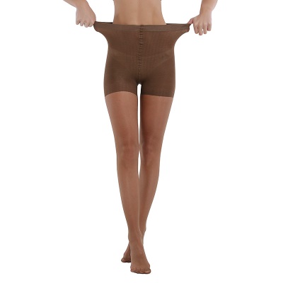 Collant transparent  taille haute respirant sur les orteils