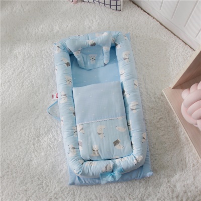 Lit bébé double fil coton avec couette éponge noyau coussin
