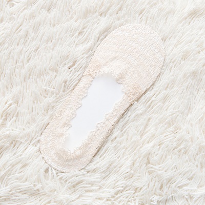Chaussettes femme en dentelle Silicone antidérapant bouche peu profonde