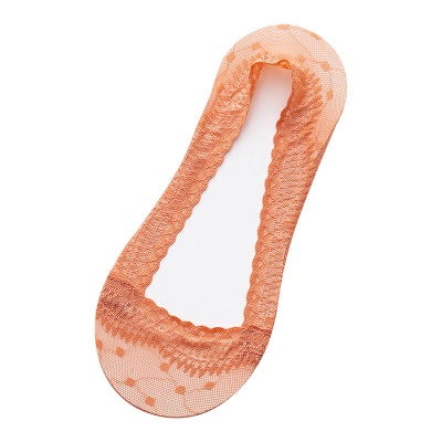 Chaussettes pour femmes dentelle bouche peu profonde Silicone invisible antidérapant