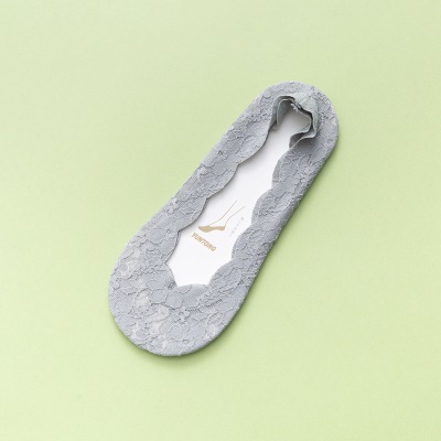 Chaussettes femme en dentelle silicone antidérapant et anti-chute talon
