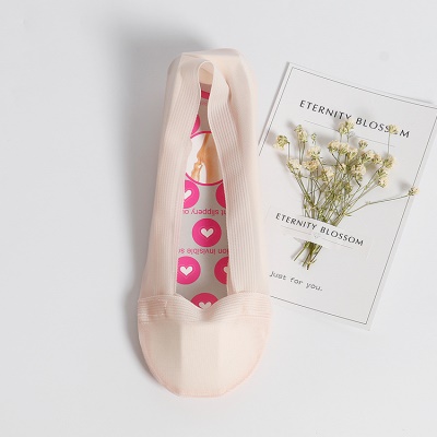 Chaussettes femmes silicone antidérapant plat serrure tissu en nylon