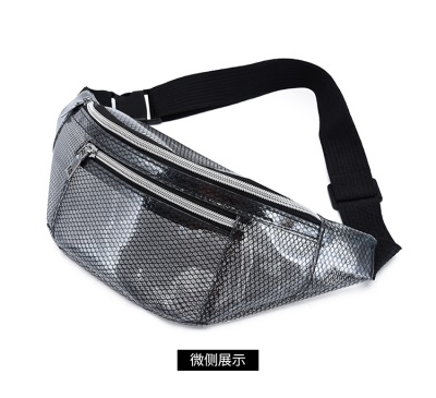Sac bandoulière en fil de filet transparent