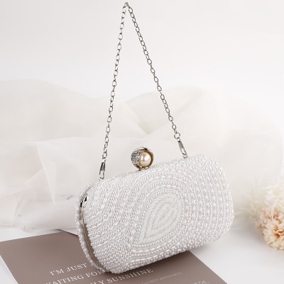 Sac de dîner Pearl Sac à chaîne à la main