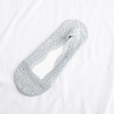 Chaussettes femmes dentelle silicone antidérapant bouche peu profonde invisible