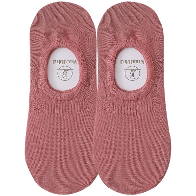 Chaussettes femmes bouche peu profonde Coton invisible antidérapant