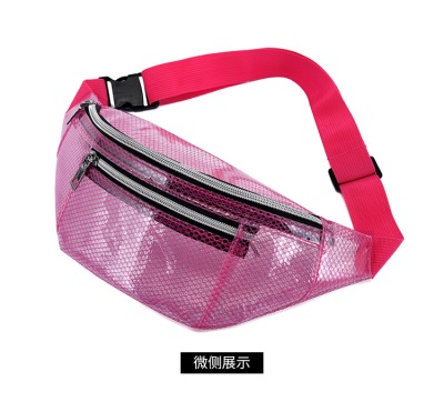Sac bandoulière en fil de filet transparent
