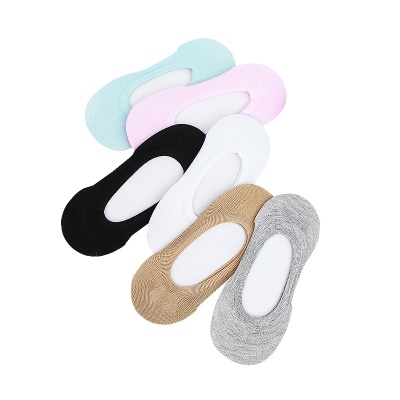 Chaussettes femmes  Silicone antidérapant bouche peu profonde tissu mélangé