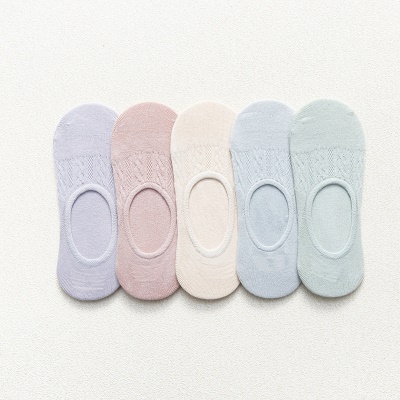 Chaussettes femmes  respirant bas à bouche légère chaussettes en coton