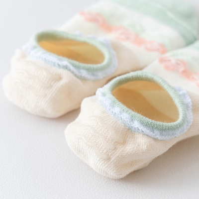 Chaussettes femmes bouche peu profonde invisible respirant petites fleurs