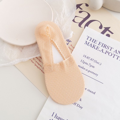 Chaussettes pour femmes bas et peu profond maille antidérapante