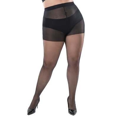 Collants de grande taille fins, extensibles et durables