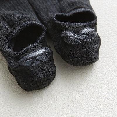 Chaussettes femmes bande verticale en silicone antidérapant à bouche peu profonde chaussettes en coton