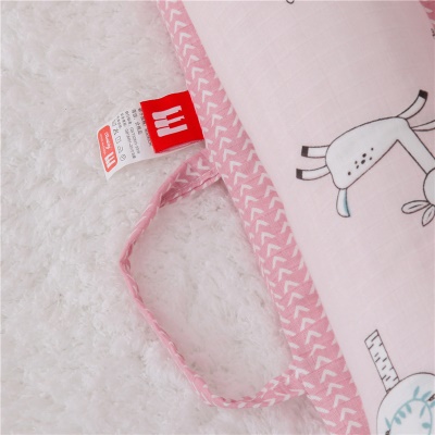 Lit bébé double fil de coton pliable sans courtepointe