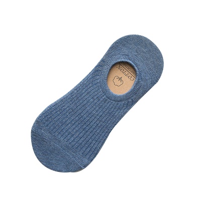 Chaussettes femmes bande verticale en silicone antidérapant à bouche peu profonde chaussettes en coton