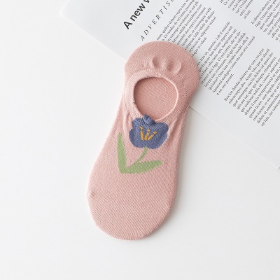 Chaussettes pour femmes Tulip Flower Cotton