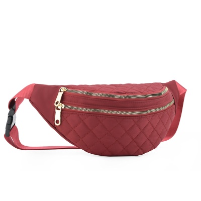Sac banane brodé sac de poitrine à bandoulière de grande capacité