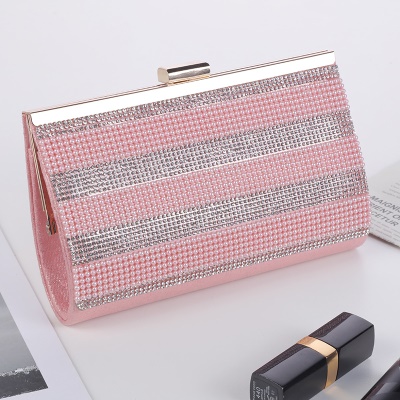Sac de soirée pour femmes Flash Drill Single Shoulder Chain Acrylique