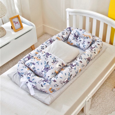 Lit bébé avec couette pliable portable et amovible