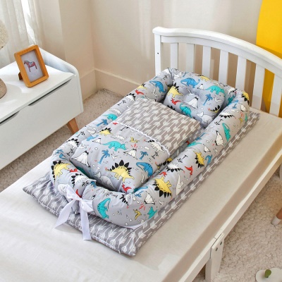 Lit bébé avec couette pliable portable et amovible