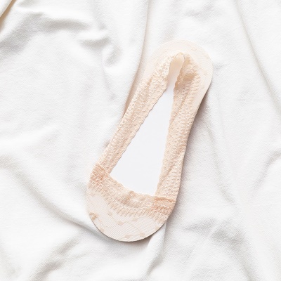 Chaussettes pour femmes dentelle bouche peu profonde Silicone invisible antidérapant