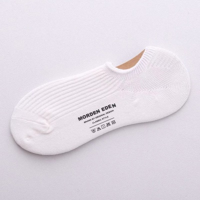 Chaussettes femmes bouche claire Invisible Chaussettes en coton couleur unie
