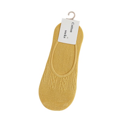 Chaussettes femmes bouche peu profonde maille respirante avec silicone