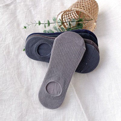 Chaussettes pour femmes couleur unie double aiguille coton