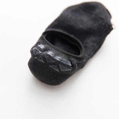 Chaussettes femmes bouche peu profonde Silicone coton antidérapant