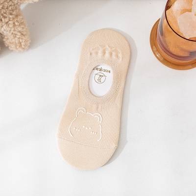 Chaussettes pour femmes respirantes Chaussettes en coton ourson