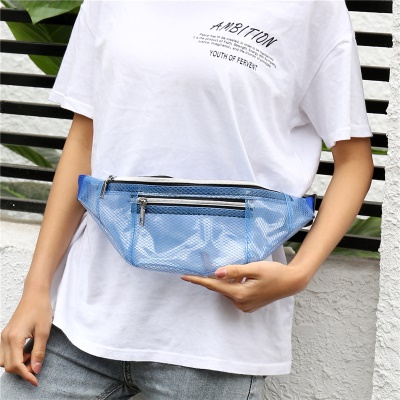 Sac bandoulière en fil de filet transparent